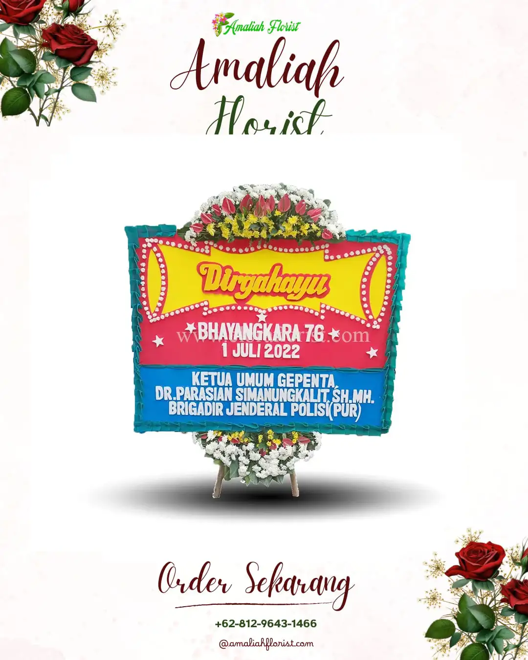 Papan Bunga HUT Ulang Tahun Wonogiri